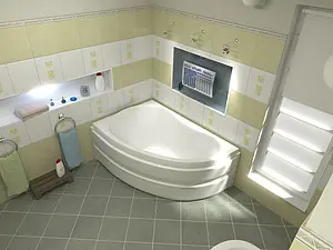 Ванна акриловая Bas Алегра 150x90 L В00001 Ванна акриловая Bas Алегра 150x90 L В00001, 3
