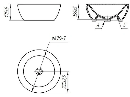 Раковина Cersanit Inteo 47 белый S-UM-In-w Раковина Cersanit Inteo 47 белый S-UM-In-w