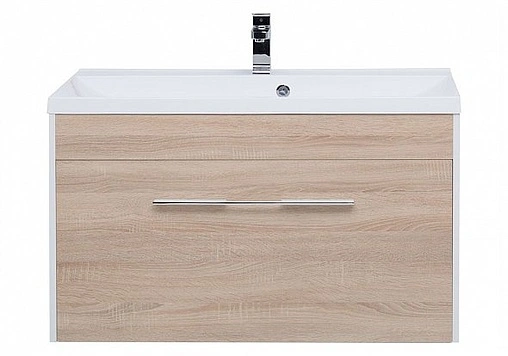 Тумба под умывальник подвесная Aquanet Августа 100 дуб сонома 00210021