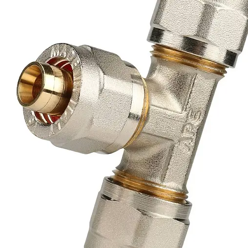 Тройник компрессионный соединительный 16мм x 16мм x 16мм Stout SFS-0009-000016