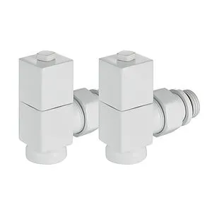 Комплект вентилей запорных угловых ½" в/н Royal Thermo Cube белый RTE 56.0007 Комплект вентилей запорных угловых ½" в/н Royal Thermo Cube белый RTE 56.0007, 3