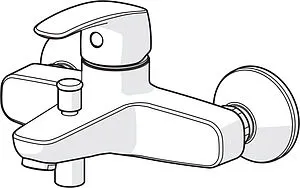 Смеситель для ванны Oras Safira хром 1040U, 3