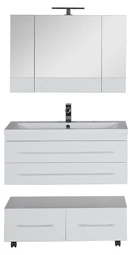 Шкаф-зеркало Aquanet Нота 100 белый 00165372