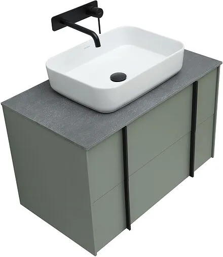 Тумба-умывальник подвесная Allen Brau Reality 80 олива 1.32005.CGM+