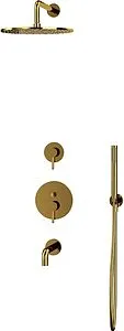 Душевая система со смесителем для ванны WHITECROSS Y gold золото YSET07GL Душевая система со смесителем для ванны WHITECROSS Y gold золото YSET07GL, 3