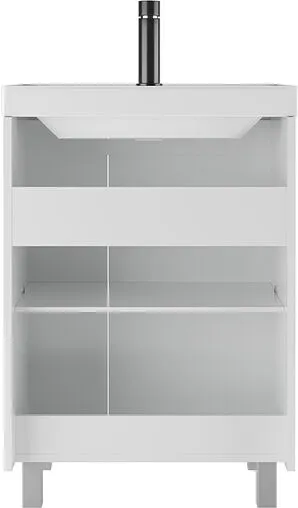 Тумба-умывальник напольная Домино Graffo 60 белый DGr2417T+4627173210164