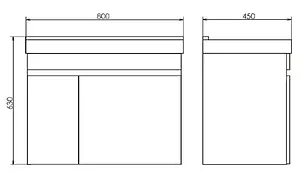 Тумба-умывальник подвесная Comforty Тромсе 80 дуб сонома 00004142219CF Тумба-умывальник подвесная Comforty Тромсе 80 дуб сонома 00004142219CF, 2