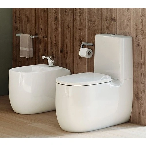 Унитаз-компакт безободковый Roca Beyond Rimless белый 3420B9000+3410B1000