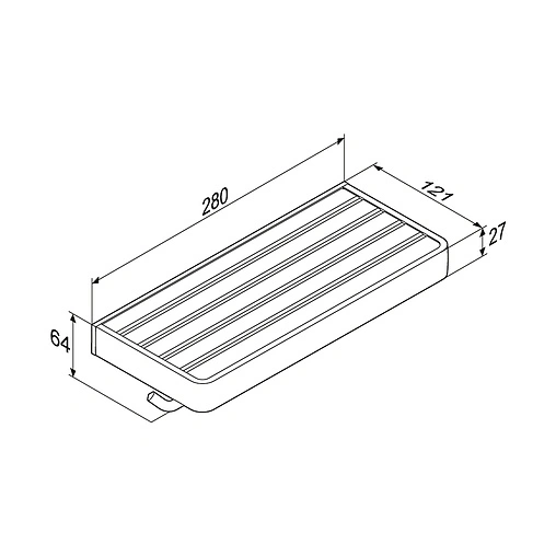 Держатель туалетной бумаги Damixa Jupiter чёрный матовый/алюминий DA77341900