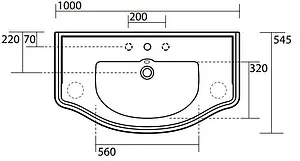 Раковина Kerasan Retro 100 черный 105004*1 Раковина Kerasan Retro 100 черный 105004*1, 2
