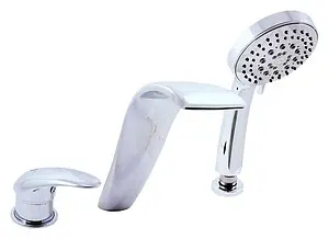 Смеситель на борт ванны на 3 отверстия Rav Slezak Dunaj хром D461.5Y, 1