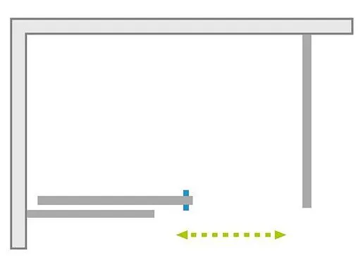 Дверь в нишу 1200мм прозрачное стекло Radaway Espera Pro DWJ 120 L 10090120-01-01L+10091120-01-01L