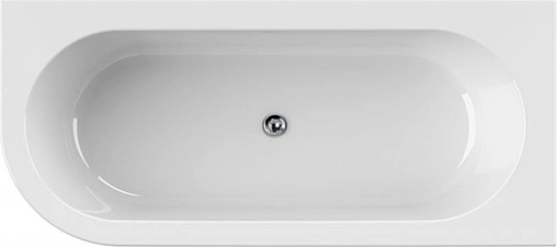 Ванна акриловая Cezares Slim Corner 180x80 R белый/панель черный матовый