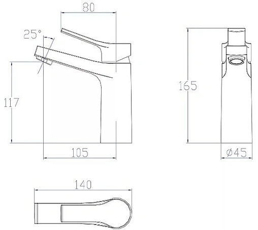 Смеситель для раковины SMARTsant Эдванс хром SM273506AA Смеситель для раковины SMARTsant Эдванс хром SM273506AA