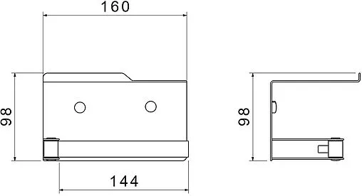 Держатель туалетной бумаги Aquatek Либра чёрный матовый AQ4929MB
