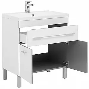 Тумба-умывальник напольная Aquanet Верона 75 белый 00182706+00158755, 4