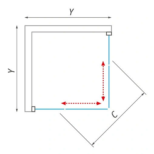 Душевое ограждение 900x900мм матовое стекло Roltechnik Orlando Neo Orlando Neo/900 N0655