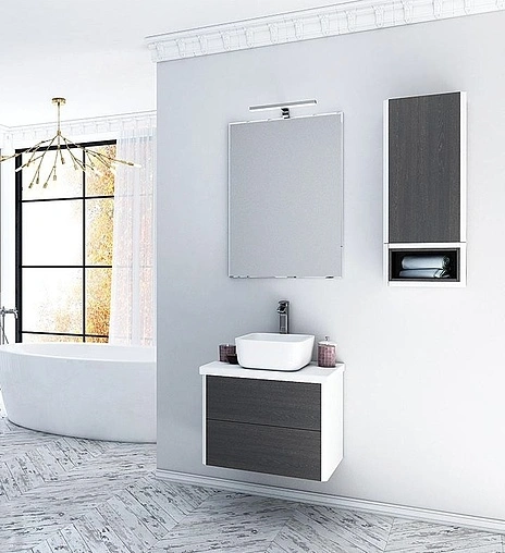 Столешница Aquaton Брук 60 белый глянцевый 1A204105BC010