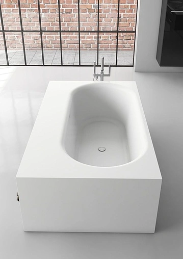 Ванна отдельностоящая из искусственного камня Riho Burgos 180x102 белый BS4200500000000