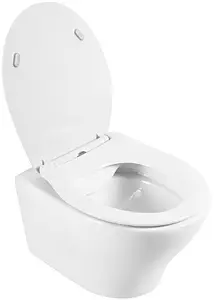 Унитаз подвесной безободковый BelBagno Acqua белый BB340CHR Унитаз подвесной безободковый BelBagno Acqua белый BB340CHR, 3