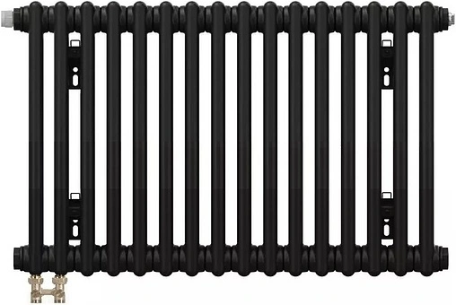 Радиатор стальной трубчатый Zehnder Charleston Completto 3057/16 V001½&quot; Ral 9217 Traffic Black (matt)