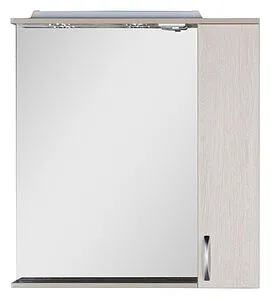 Шкаф-зеркало Aquanet Донна 80 R дуб белый 00169039, 3