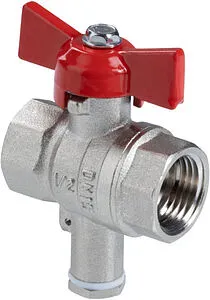 Кран шаровый для подключения датчика температуры ½"в x ½"в Valtec Стандарт ГОСТ Р 59553-2021 VT.128.N.04 Кран шаровый для подключения датчика температуры ½"в x ½"в Valtec Стандарт ГОСТ Р 59553-2021 VT.128.N.04, 1