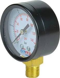 Манометр радиальный AQUAMOTOR 50мм 10 бар ¼&quot; AR112008, 2