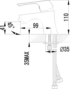 Смеситель для раковины Lemark Unit хром LM4556C Смеситель для раковины Lemark Unit хром LM4556C, 2