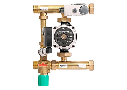 Узел насосно-смесительный с насосом Grundfos UPSO 25-65 Uni-fitt Multimix 477G1500