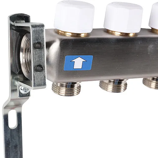 Группа коллекторная с расходомерами 11 отводов 1"в/в x ¾"ек Rommer RMS-1201-000011