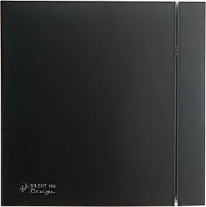 Вентилятор вытяжной Soler & Palau SILENT-100 CZ MATT BLACK DESIGN 4C Вентилятор вытяжной Soler & Palau SILENT-100 CZ MATT BLACK DESIGN 4C, 1