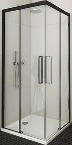 Душевая дверь 1100мм прозрачное стекло Roltechnik Exclusive Line ECS2/1100 black elox L 560-110000L-05-02, 1