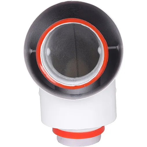 Колено стартовое коаксиальное Ø 60/100мм (алюм.) Rommer RCA-6010-250100