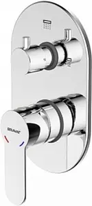 Смеситель для ванны скрытого монтажа Bravat New Moon хром P69191C-RUS Смеситель для ванны скрытого монтажа Bravat New Moon хром P69191C-RUS, 1