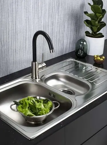 Мойка кухонная Omoikiri Kashiogawa 86-2-IN нержавеющая сталь 4993454
