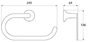 Полотенцедержатель IDDIS Mirro хром MIRMBC0i50, 2
