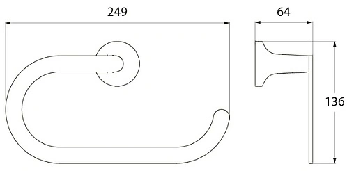 Полотенцедержатель IDDIS Mirro хром MIRMBC0i50