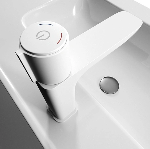 Смеситель для раковины IDDIS Slide белый матовый SLIWTBTi01