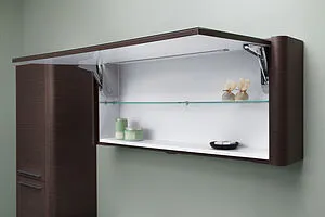 Шкаф-зеркало Am.Pm Awe 100 венге фактурный M15MCX1001VF Шкаф-зеркало Am.Pm Awe 100 венге фактурный M15MCX1001VF, 4