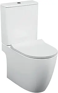 Унитаз-компакт безободковый VitrA Sento Open-Back Rim-Ex белый 9830B003-7204 Унитаз-компакт безободковый VitrA Sento Open-Back Rim-Ex белый 9830B003-7204, 1