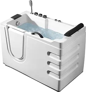 Ванна акриловая с гидромассажем Abber 130x70 L AB9000 B L Ванна акриловая с гидромассажем Abber 130x70 L AB9000 B L, 1