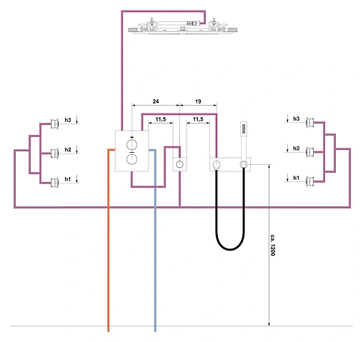 Лейка верхнего душа Grohe Rainshower F-Series 20 хром 27286000