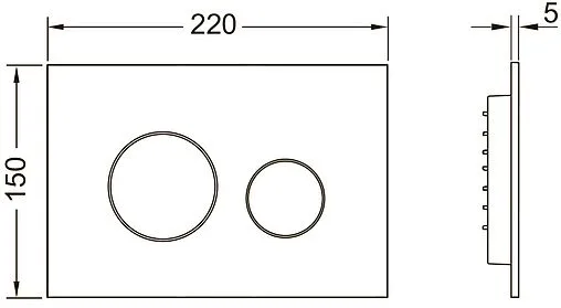 Клавиша смыва для унитаза TECEloop 2.0 9240926 белый матовый