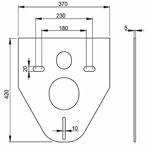 Инсталляция для подвесного унитаза Set 4 в 1 AlcaPlast Sadromodul AM101/1120-4:1 RU M678-0001 с кнопкой черный матовый