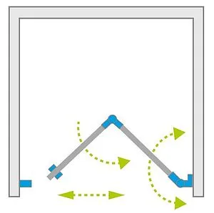 Дверь в нишу 800мм прозрачное стекло Radaway Essenza New DWB 80 R 385075-01-01R, 3