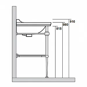 Консоль Kerasan Waldorf 158 хром 9195K1cr Консоль Kerasan Waldorf 158 хром 9195K1cr, 4
