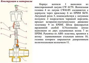 Вентиль регулирующий трехпроходной ½"н x ¾"н x ½"в хром Valtec VT.255.N.04 Вентиль регулирующий трехпроходной ½"н x ¾"н x ½"в хром Valtec VT.255.N.04, 3