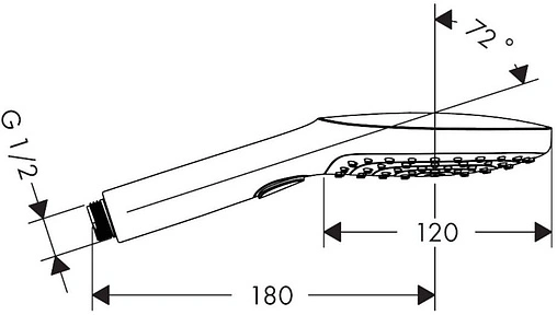 Лейка ручного душа Hansgrohe Raindance Select E 120 3jet полированное золото 26520990