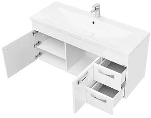 Тумба-умывальник подвесная Aquaton Диор 120 белый 1A1106K3DR010, 4